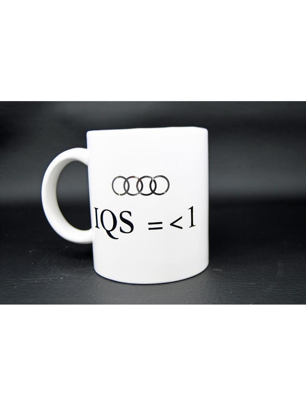 Audi Corporate Dealership Service Quality Control IQS Coffee Mug Cup Vintage